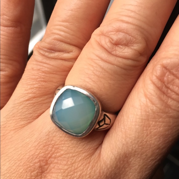 Beautiful Satya Chalcedony Silver Ring - Picture 5 of 5